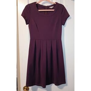 Maison Jules - Women's Purple Scoop Fit and Flare Dress - Sz XS